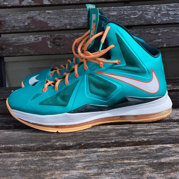 Lebron James 10 Setting Atomic Teal Total Orange - Picture 4 of 8
